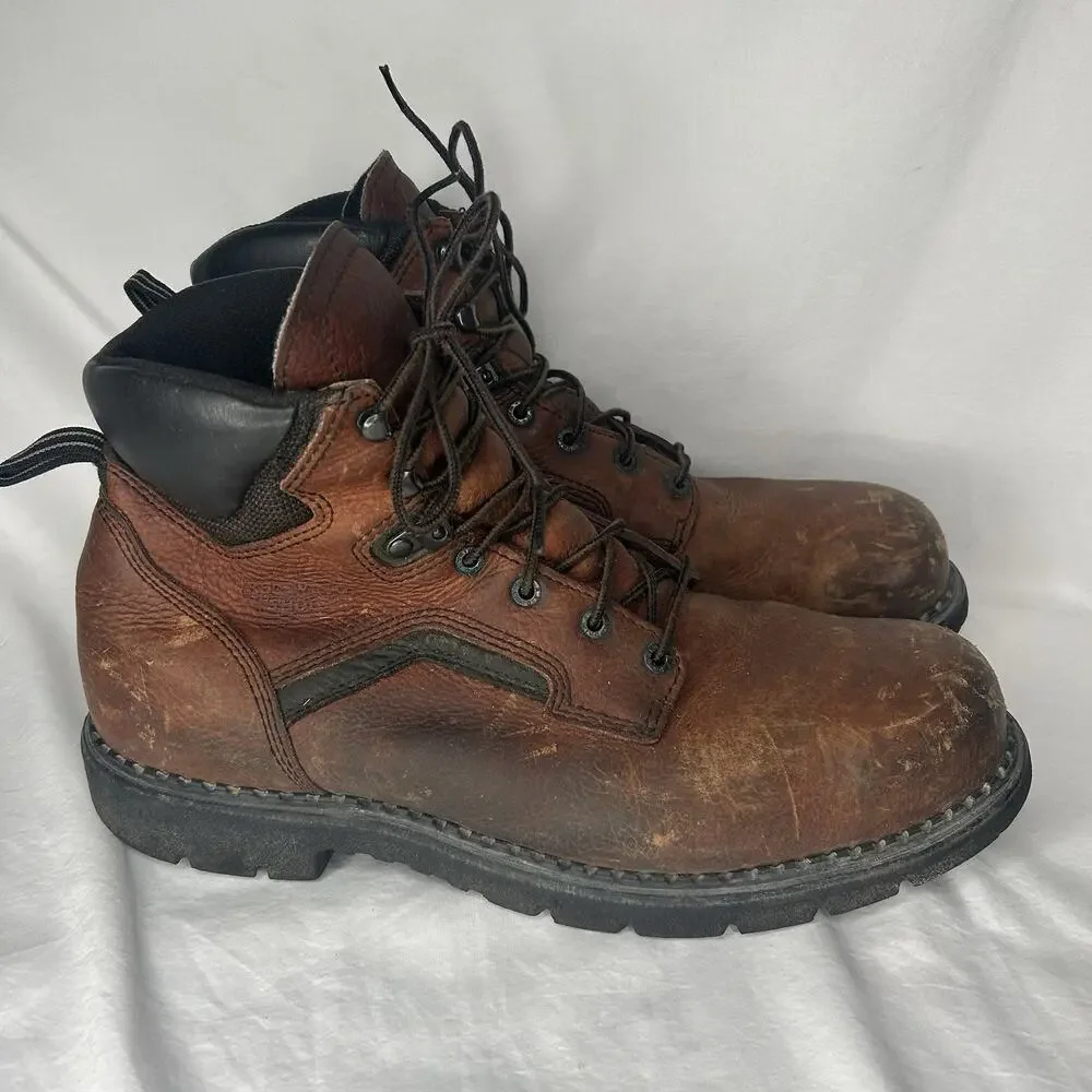 Red Wing Steel Toe Leather Boots Size 15 D Brown Work Style 2226
